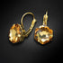 Серьги "Fantāzija (Light Colorado Topaz)" с кристаллами Swarovski™
